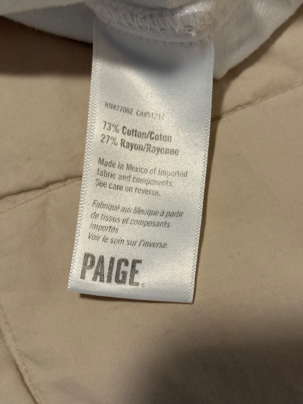 PAIGE White Denim Jean Jacket Women’s XL - Picture 5 of 8